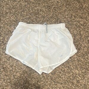 Nike White Athletic Shorts Lightweight Breathable
